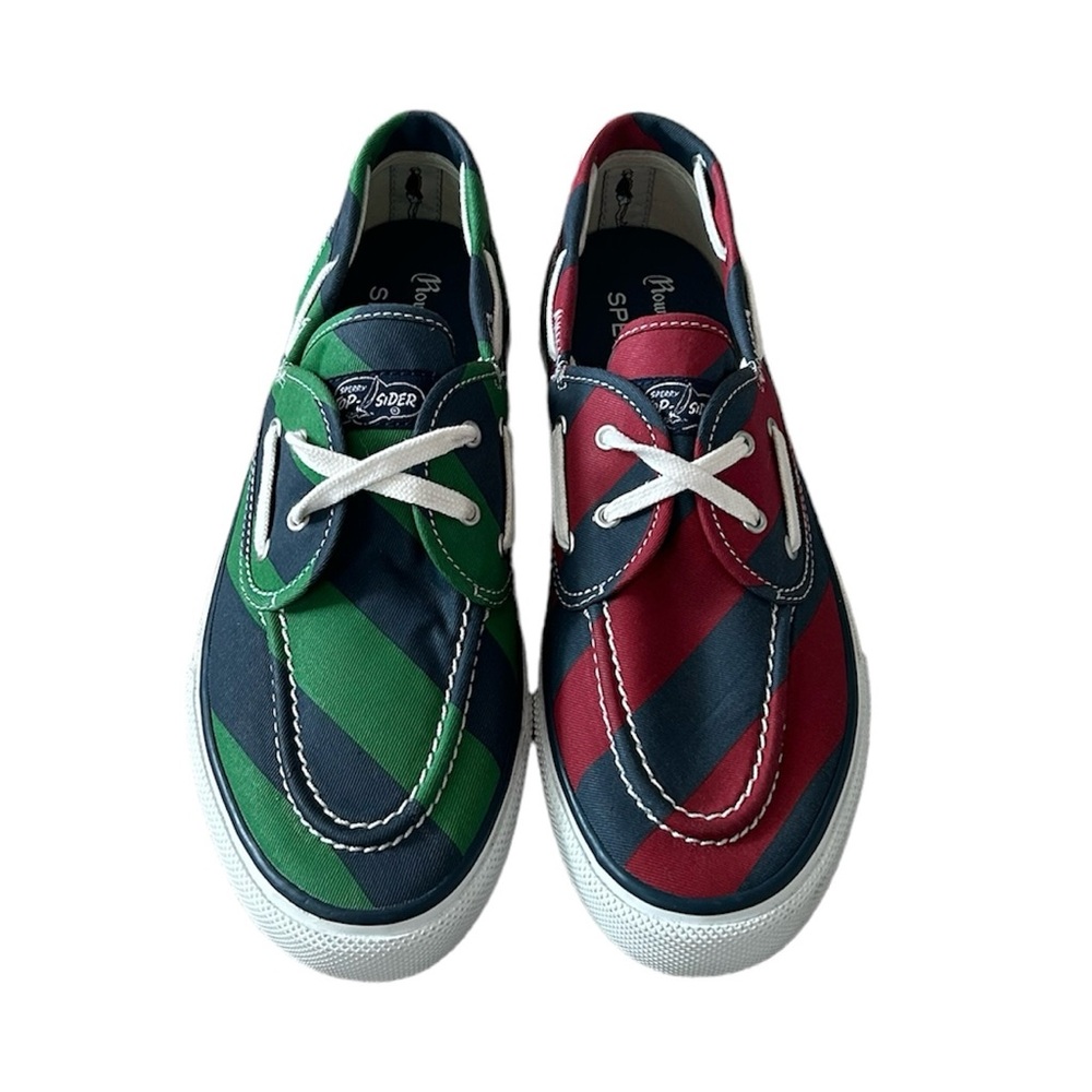 Sperry x Rowing Blazers Cloud Seamate 2-Eye Rugby Stripe Sneaker Size 9